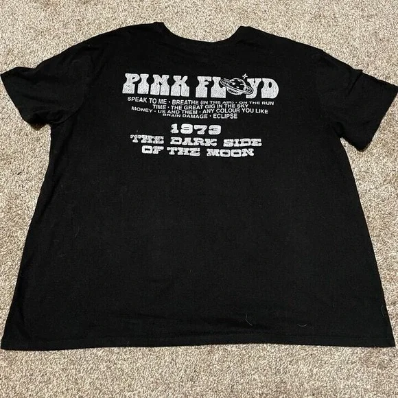 Pink Floyd Dark Side of the Moon 1973 Black Tshirt XXL - Picture 3 of 5